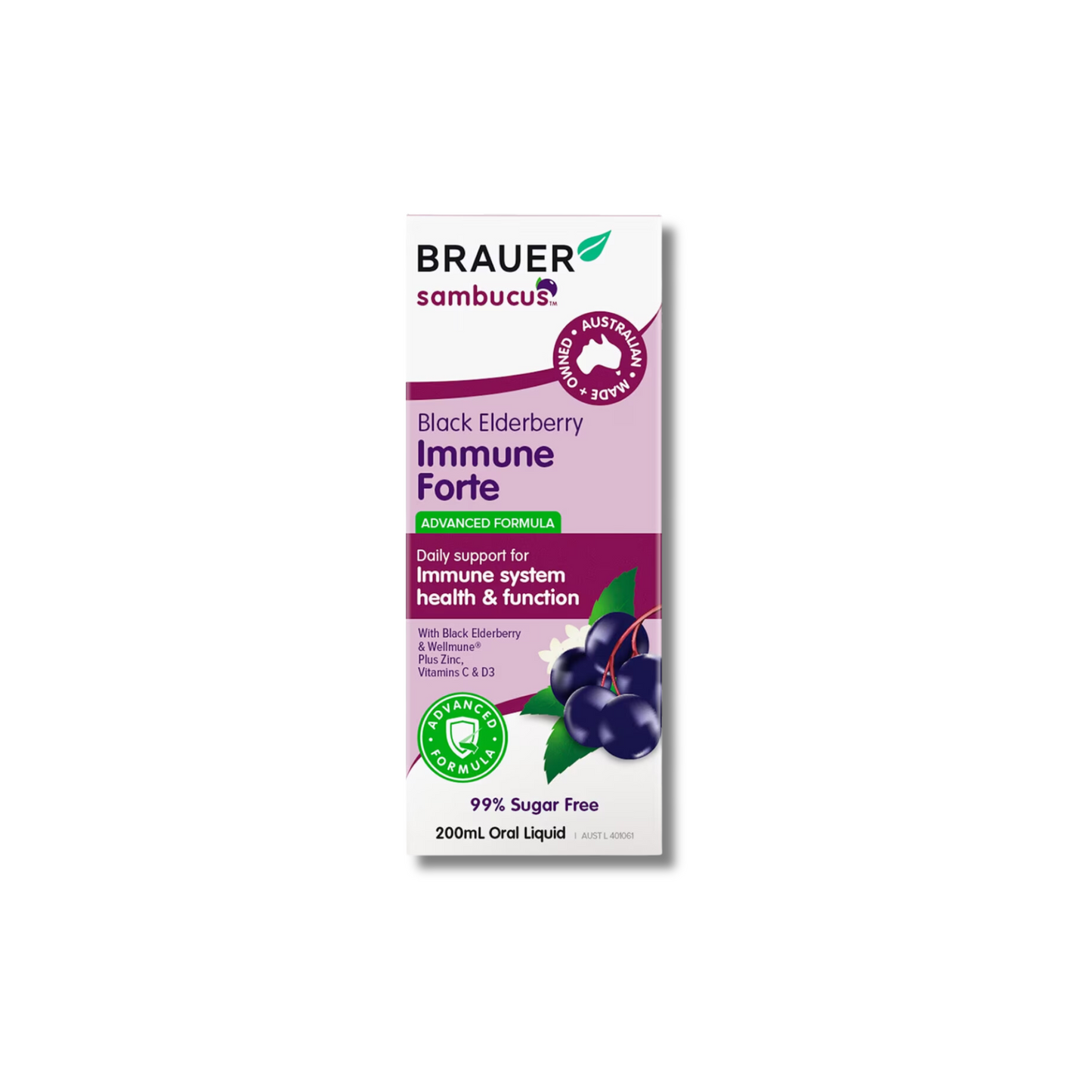 BRAUER ELDERBERRY DRY COUGH ADULT 200ML
