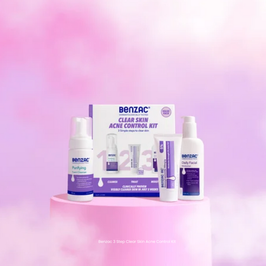 Benzac 3 Step Clear Skin Acne Control Kit - STELLAR PHARMACY