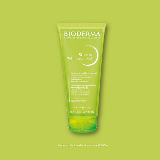 Bioderma Sebium Gel Moussant Actif Exfoliating Cleanser suitable For Acne Prone Skin 200mL
