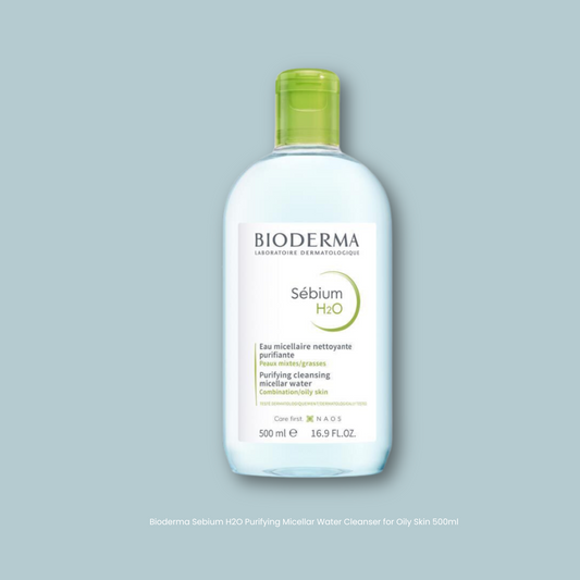 Bioderma Sebium H2O Purifying Micellar Water Cleanser for Oily Skin 500ml