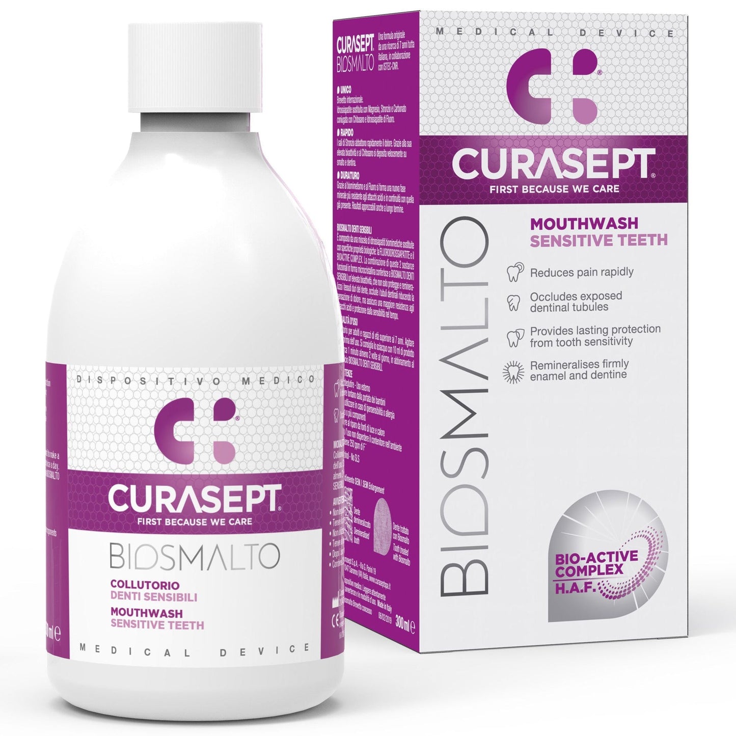 Curasept Biosmalto Mouth Wash Sensitive Teeth