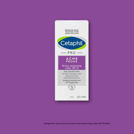 Cetaphil Pro Acne Prone Oil-Free Moisturising Lotion SPF25 118ml - STELLAR PHARMACY