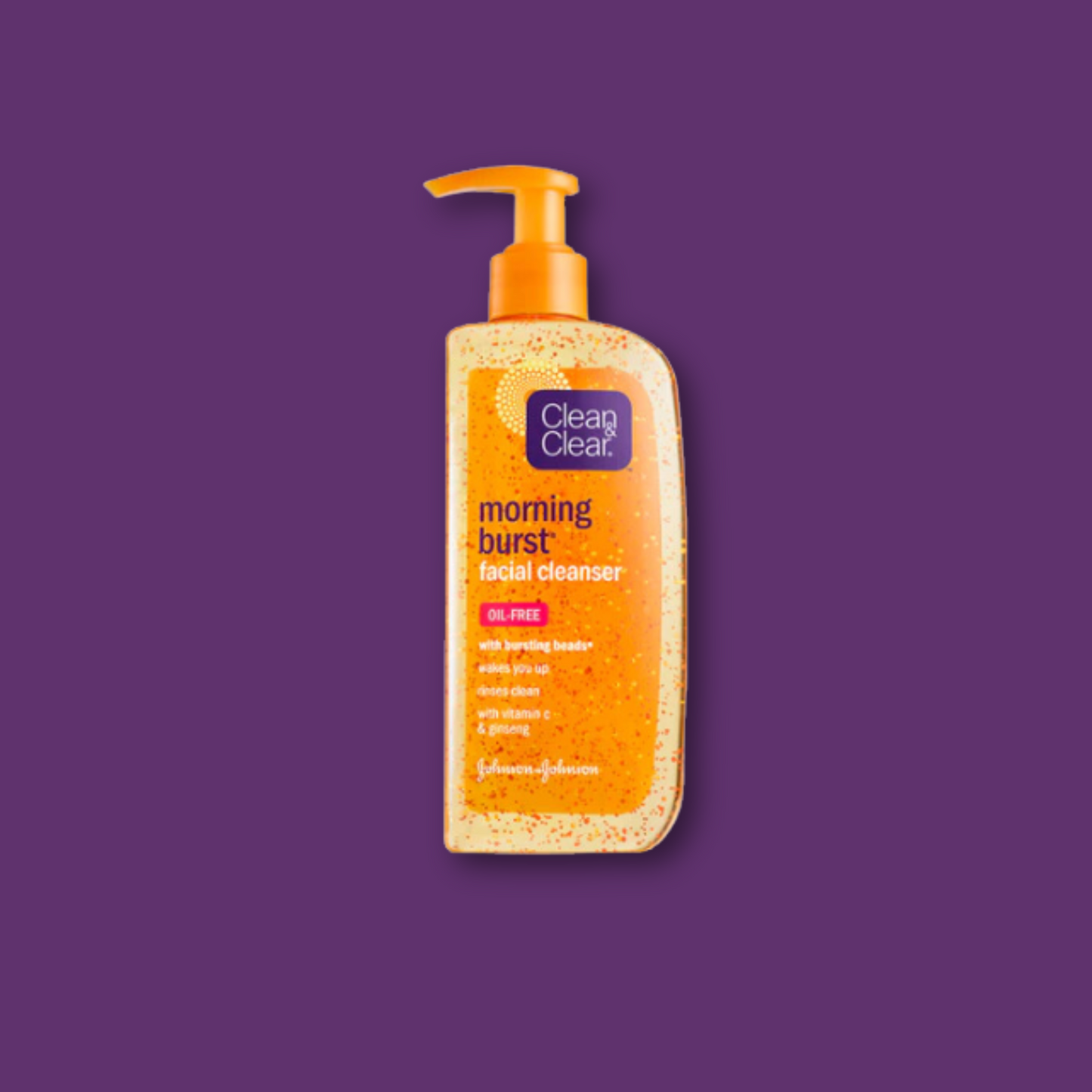 Clean & Clear Morning Burst Orange Facial Cleanser with Bursting Beads 240mL