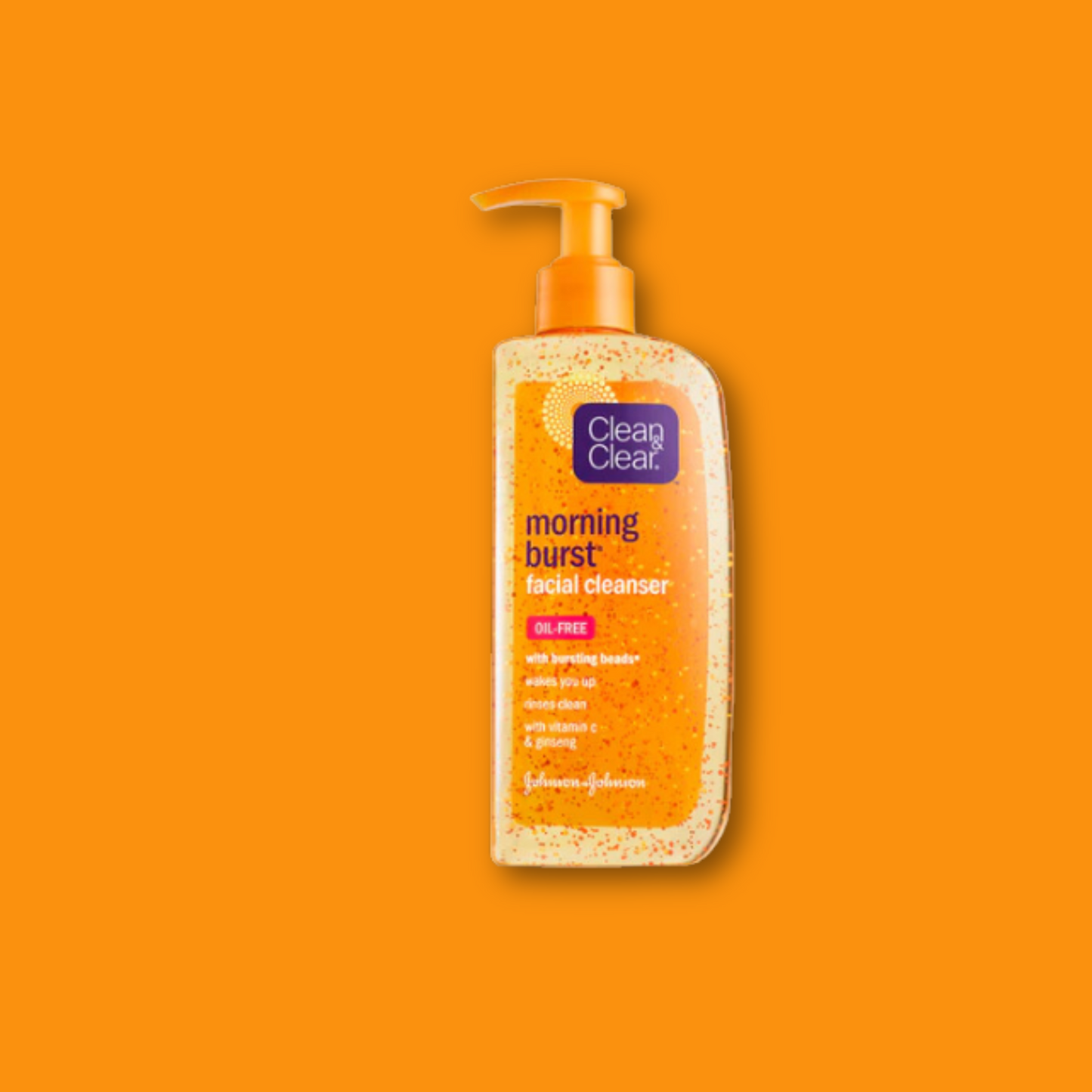 Clean & Clear Morning Burst Orange Facial Cleanser with Bursting Beads 240mL
