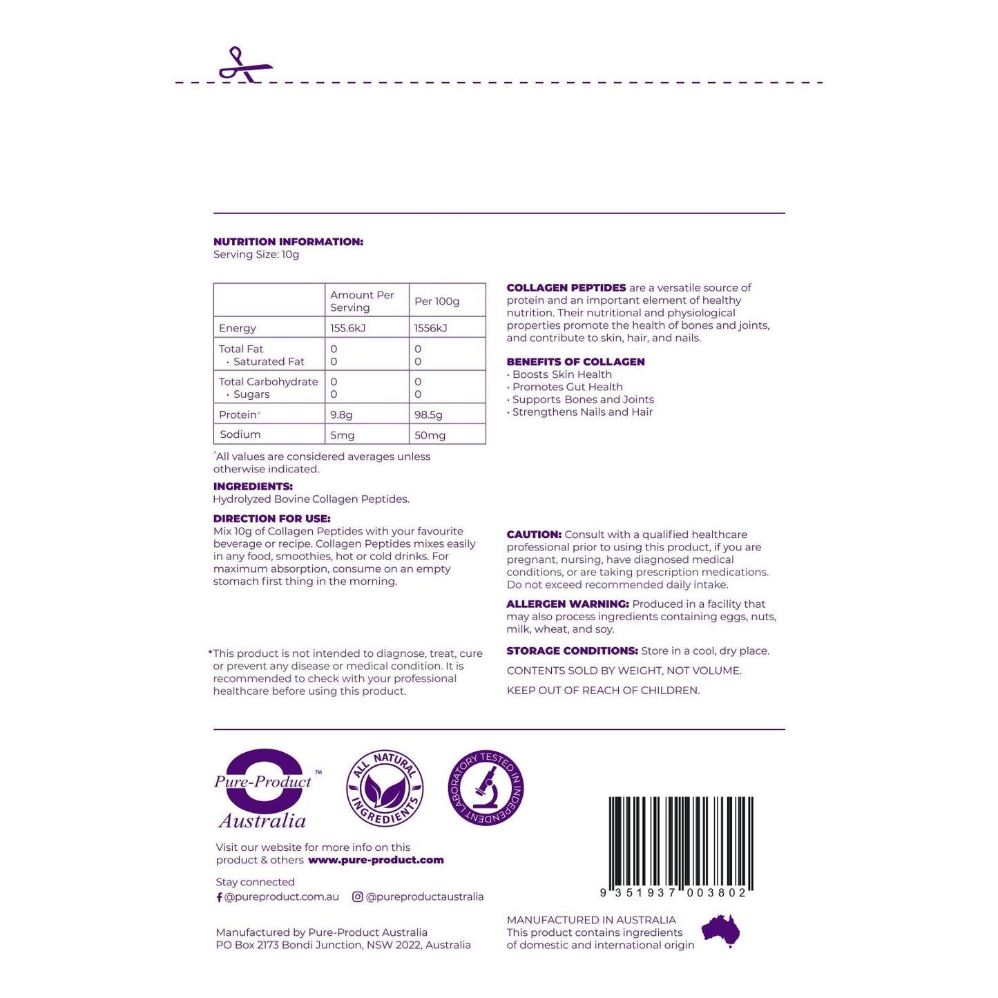 Collagen Protein Peptides - STELLAR PHARMACY