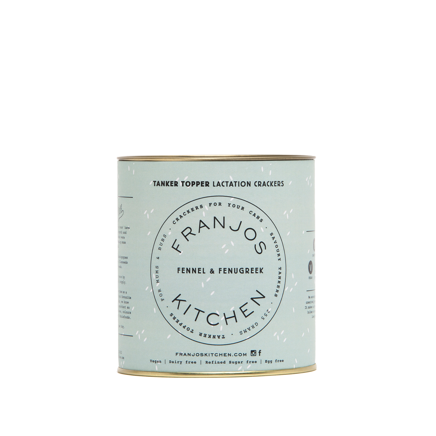 Franjo's Kitchen Lactation Crackers Fennel 255g BBD 23 Aug 2023