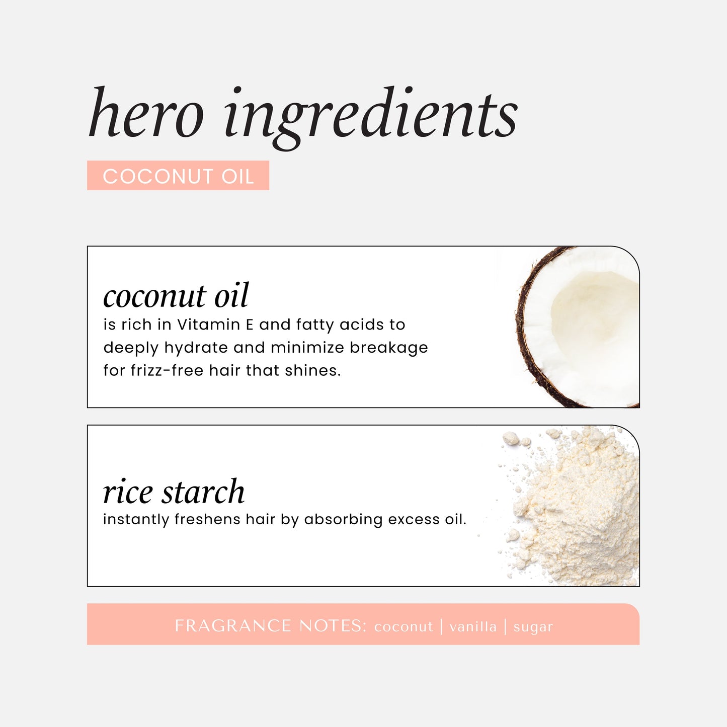 Coconut Oil Dry Shampoo