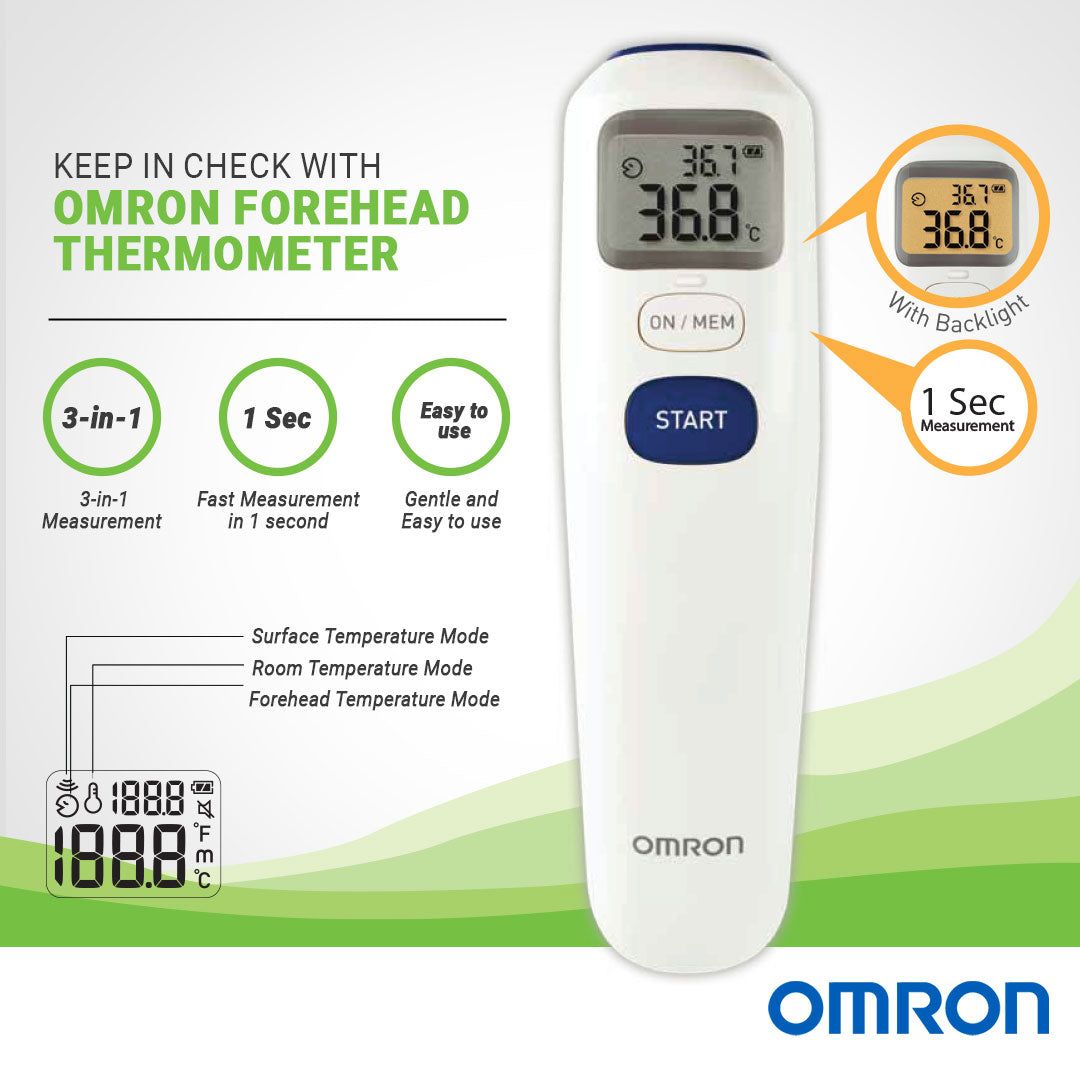 Omron MC720 Touchless Forehead Thermometer