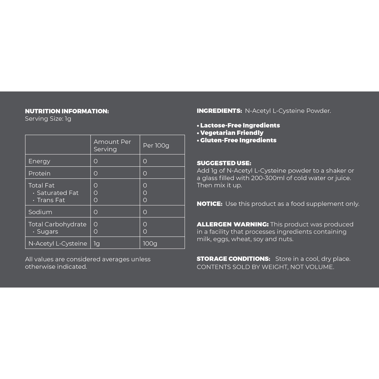 N-Acetyl L-Cysteine (NAC) - STELLAR PHARMACY
