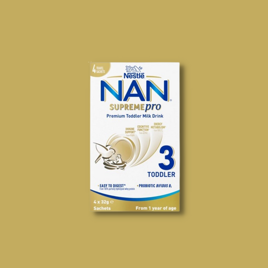 Nestlé NAN SUPREMEpro 3, Premium Toddler 1+ Years Milk Drink Sachets – 4 x 32g - STELLAR PHARMACY