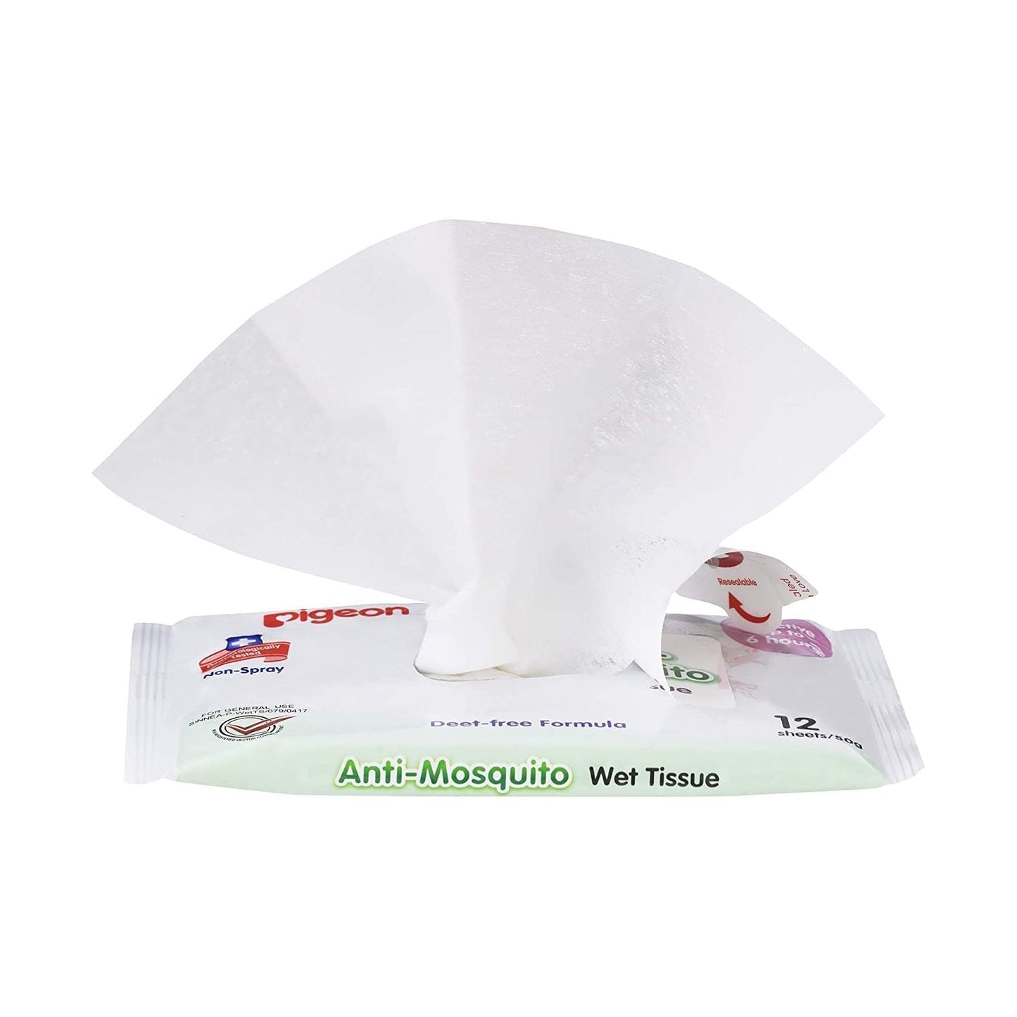 Pigeon Anti-Mosquito Wipes 12 Pack