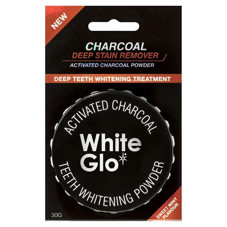 White Glo Activated Charcoal Teeth Polishing Powder 30g - STELLAR PHARMACY