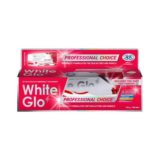White Glo Toothpaste Professional 150g (Expiry 9/25) - STELLAR PHARMACY