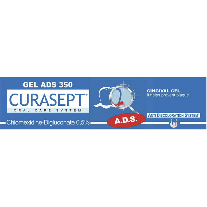 Curasept GEL ADS 350 Chlorhexidine - Digluconate 0.5% Gingival Gel Toothpaste 30mL
