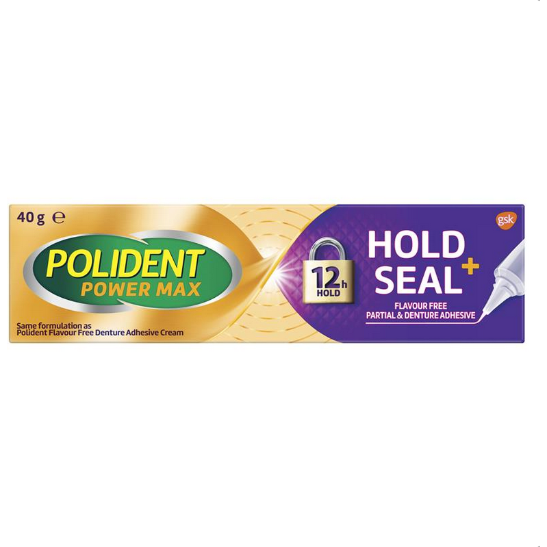 Polident MAX SEAL Denture Adhesive Cream 40g - STELLAR PHARMACY