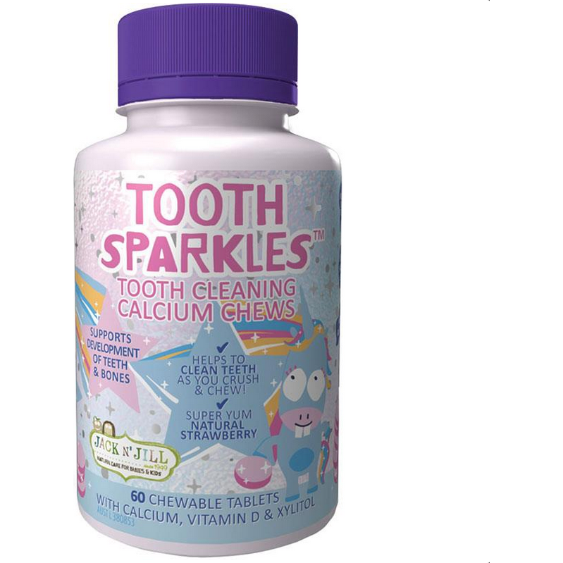 Jack N' Jill Tooth Sparkles 60 Chewable Tablets