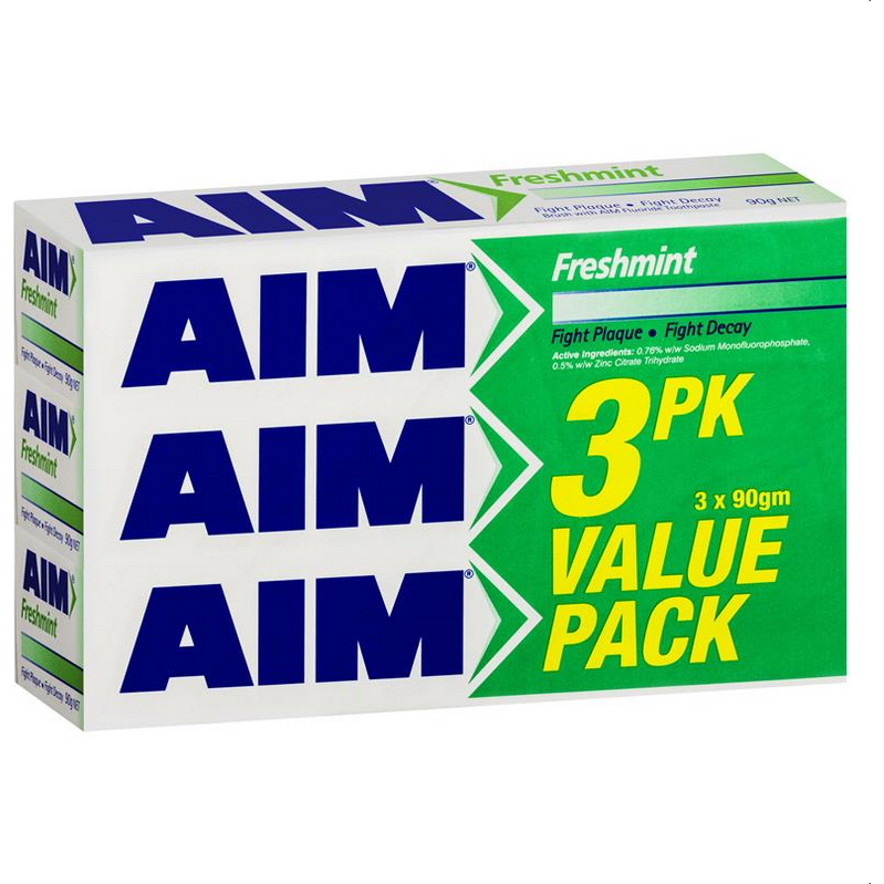 Aim Toothpaste Freshmint Value 3 Pack - STELLAR PHARMACY