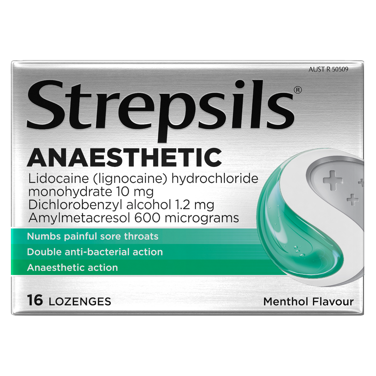 Strepsils Anaesthetic Lozenges Menthol 16 Pack