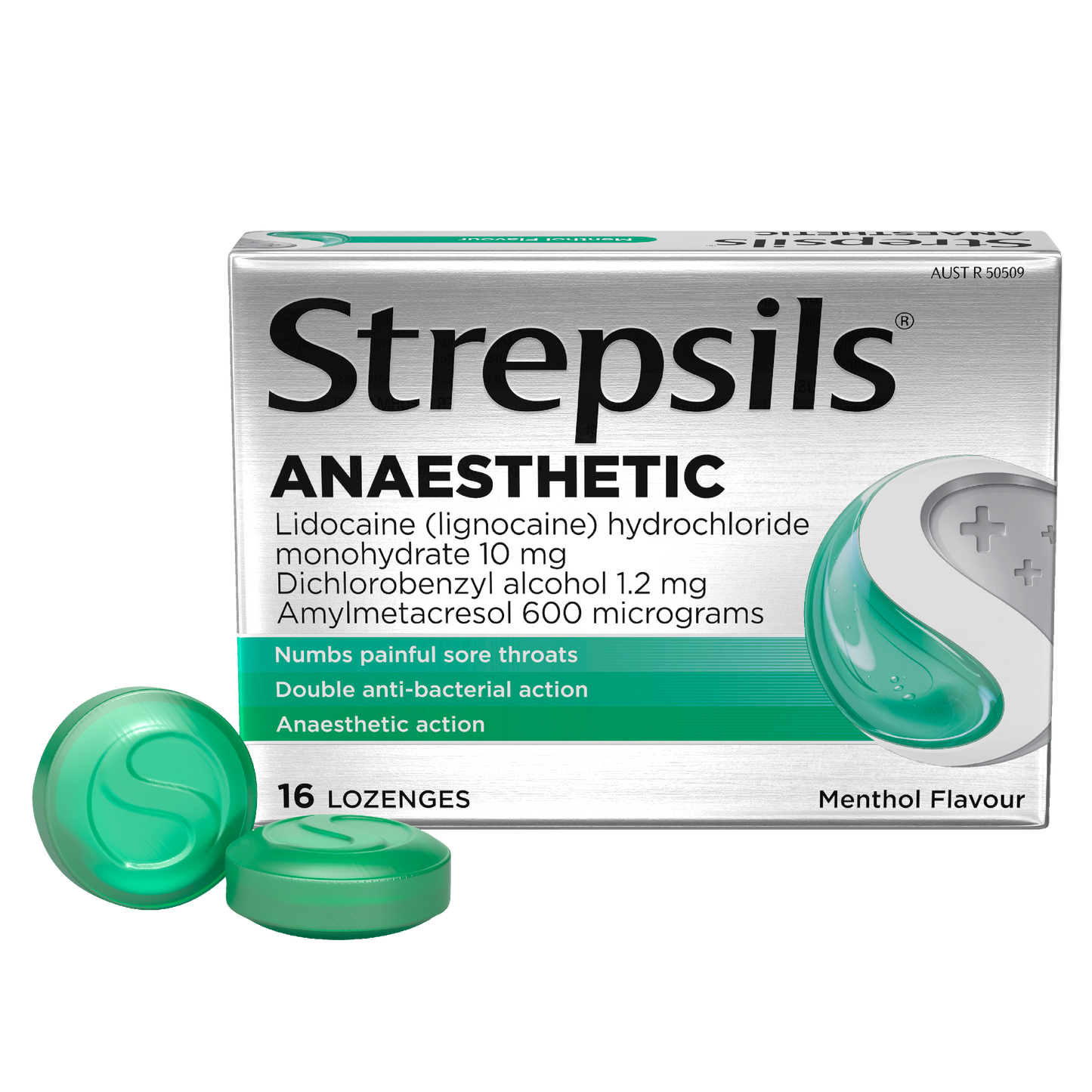 Strepsils Anaesthetic Lozenges Menthol 16 Pack
