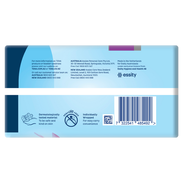 Tena Pads Mini Plus Long Length Pads 16PK
