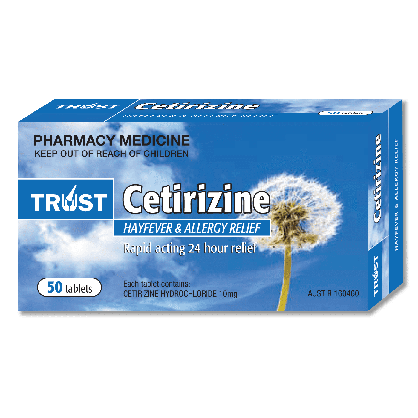 Trust Cetirizine 10mg 50 Tablets