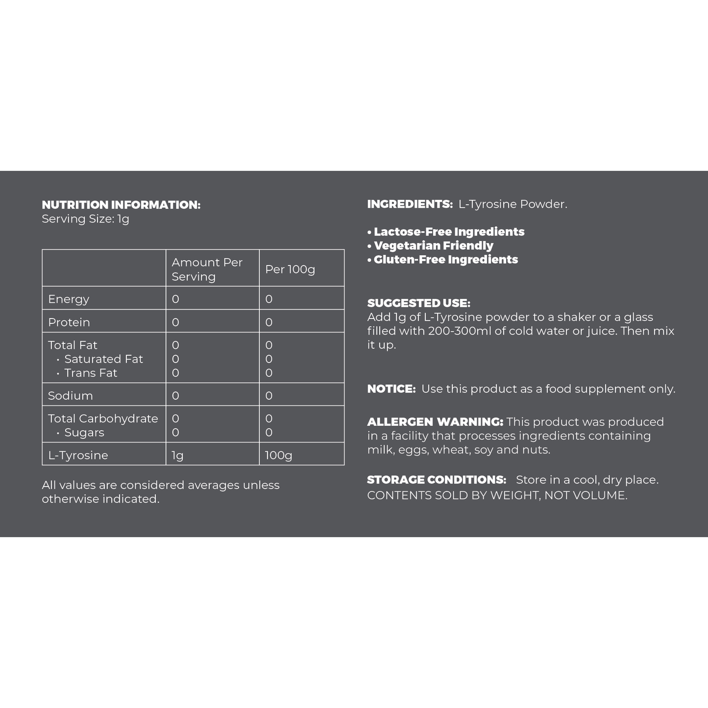 L Tyrosine - STELLAR PHARMACY