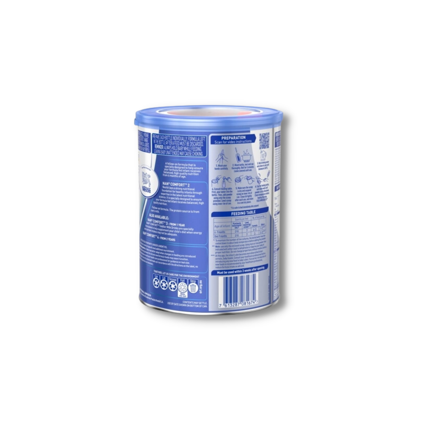 Nestlé NAN COMFORT 2, Follow-On Formula 6-12 Months – 800g