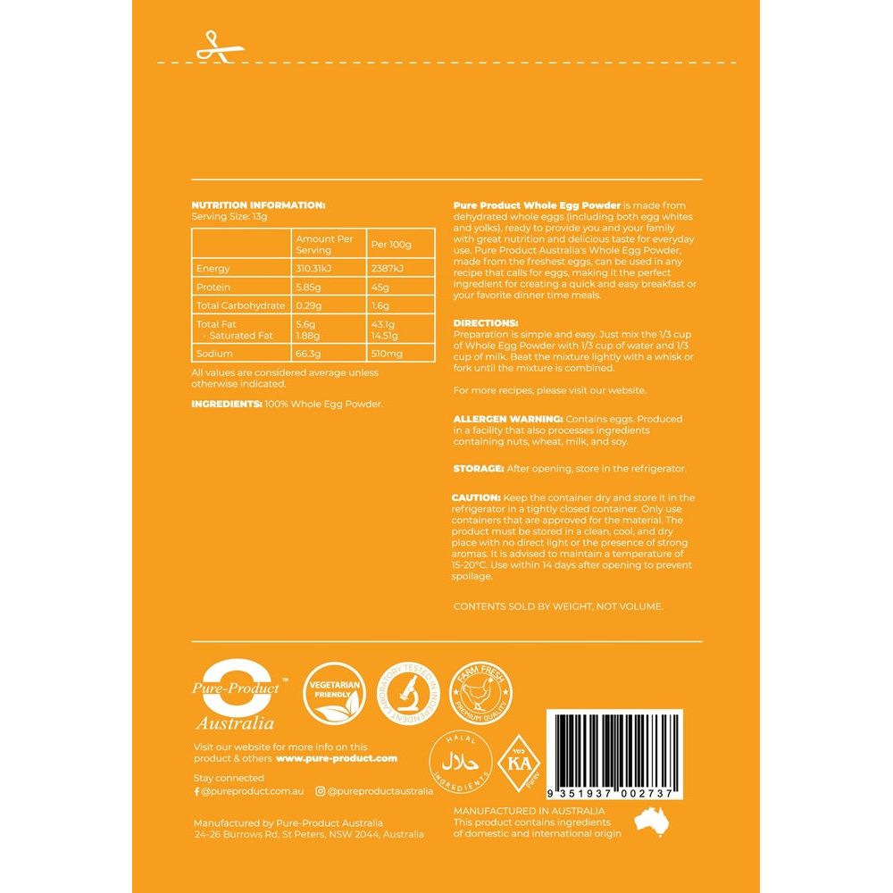 Whole Egg Powder - STELLAR PHARMACY