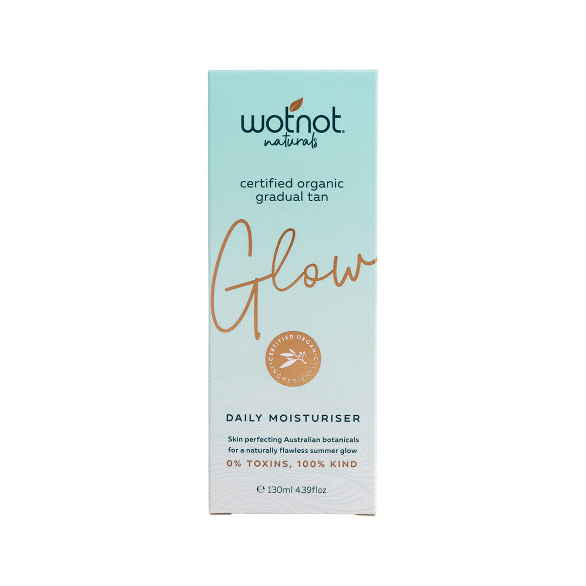 Wotnot Naturals Glow Certified Organic Gradual Tan Everyday Lotion 130ml