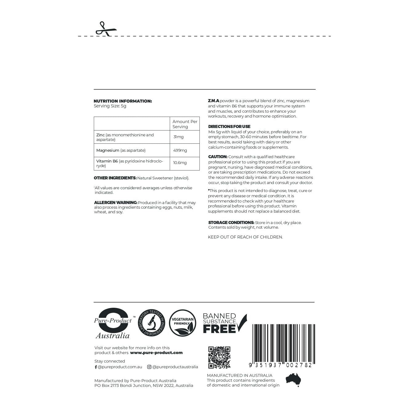 ZMA POWDER - STELLAR PHARMACY