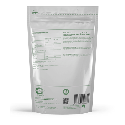 Organic Stevia 100% Natural Sweetener - STELLAR PHARMACY