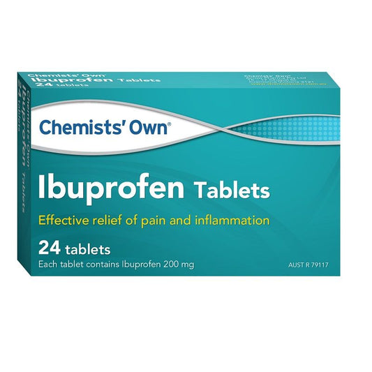 Chemists' Own Ibuprofen 24 Tabs (Generic of NUROFEN)