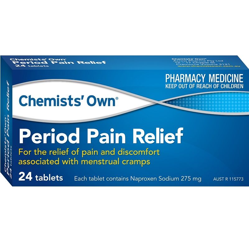 Chemists' Own Period Pain Relief 24 Tabs (Generic of NAPROGESIC)