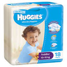 Huggies Ultra Dry For Boys Toddler Size 4, 10-15kg 18 Nappies - STELLAR PHARMACY
