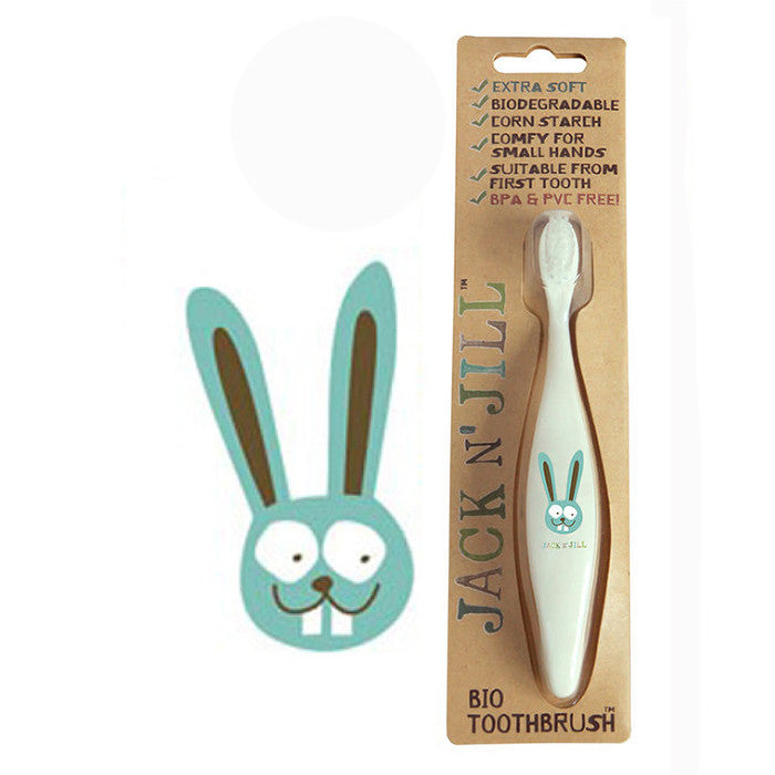 JACK N' JILL Toothbrush (Children) Bunny - Biodegradable 1 - STELLAR PHARMACY