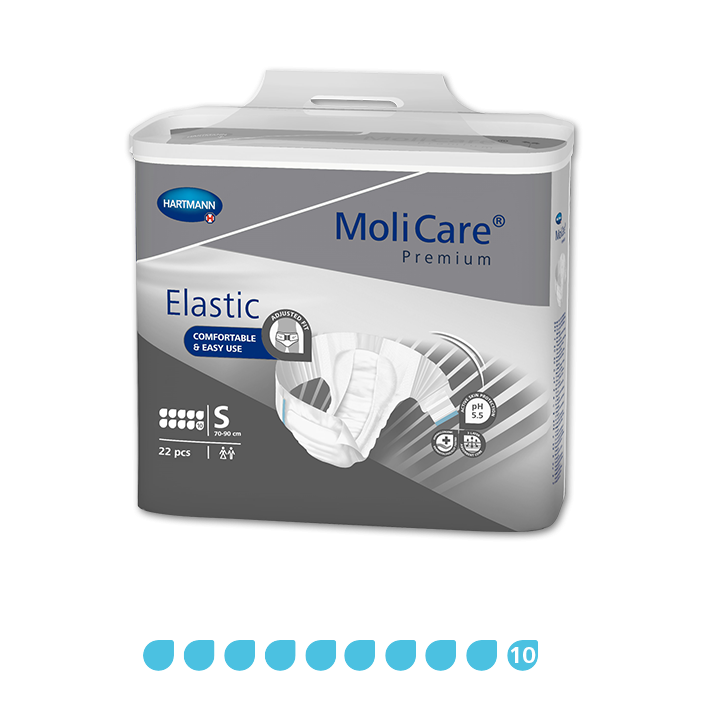 MoliCare Premium Elastic 10 Drops Slip Open Style