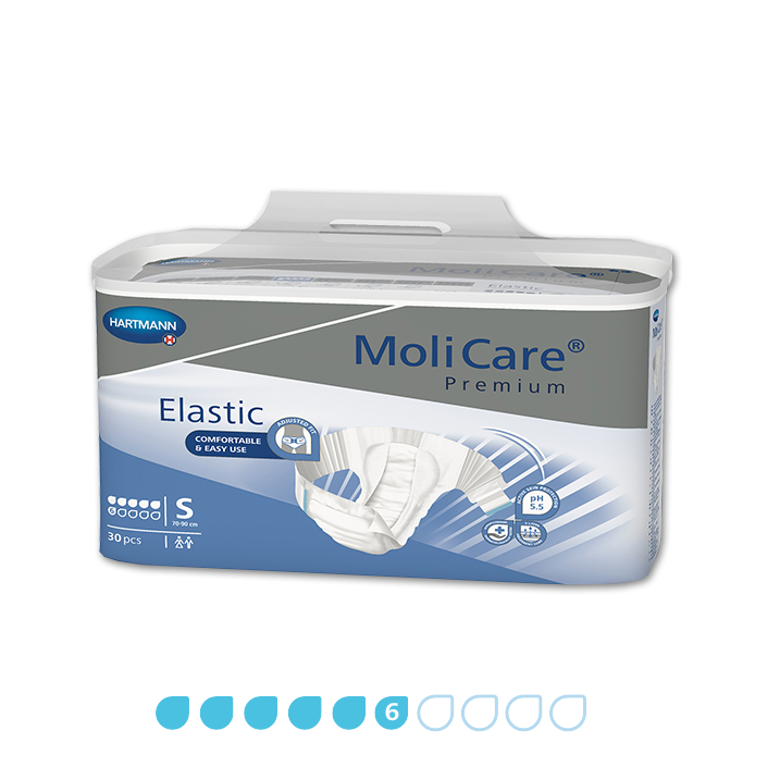 MoliCare Premium Elastic 6 Drops Slip Open Style