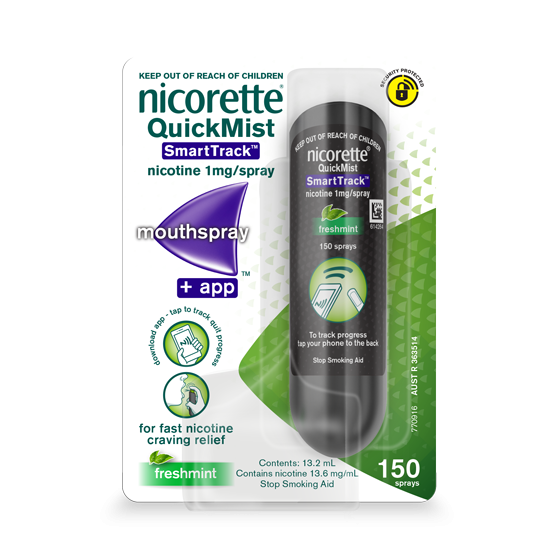 Nicorette QuickMist SmartTrack Mint 150 Sprays