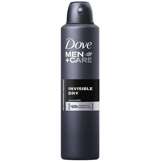 Dove Men Antiperspirant Aerosol Deodorant Invisible Dry 254ml
