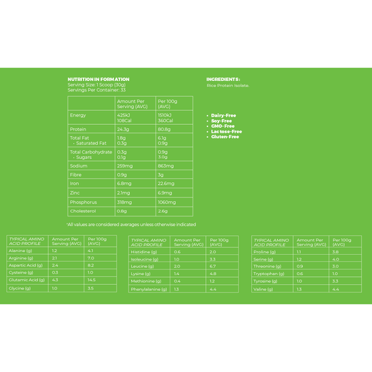 Rice Protein Isolate - STELLAR PHARMACY