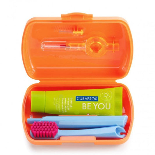 Curaprox Travel Set with Toothbrush & Toothpaste (Assorted Colours)