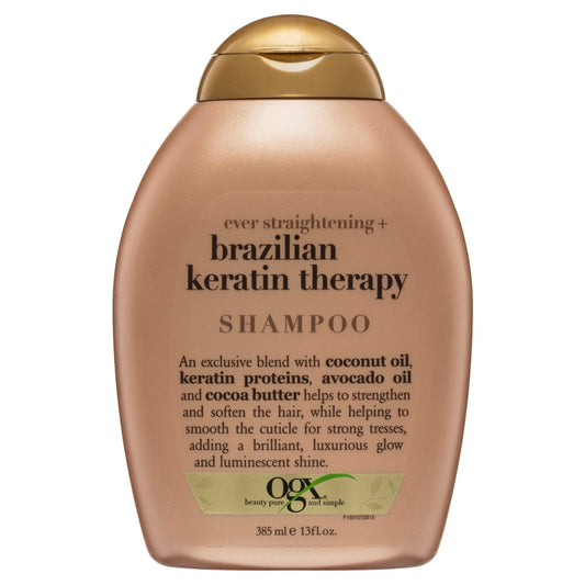 OGX Brazillian Keratin Therapy Ever Straight Shampoo 385mL
