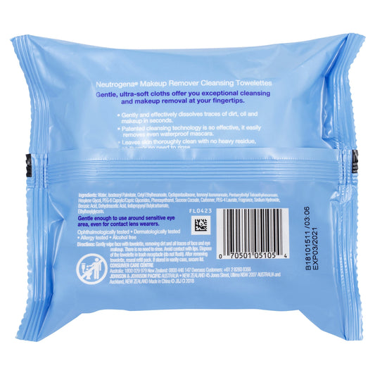 Neutrogena Makeup Remover Cleansing Towelettes Refill 25 Pack - STELLAR PHARMACY