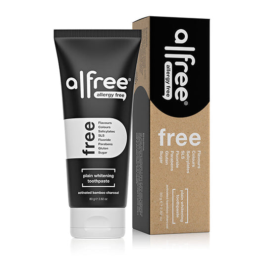 Alfree Plain Whitening Charcoal Toothpaste 80g