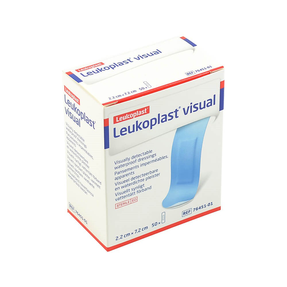 LEUKOPLAST DETECTABLE BLUE DRESSING 50PK
