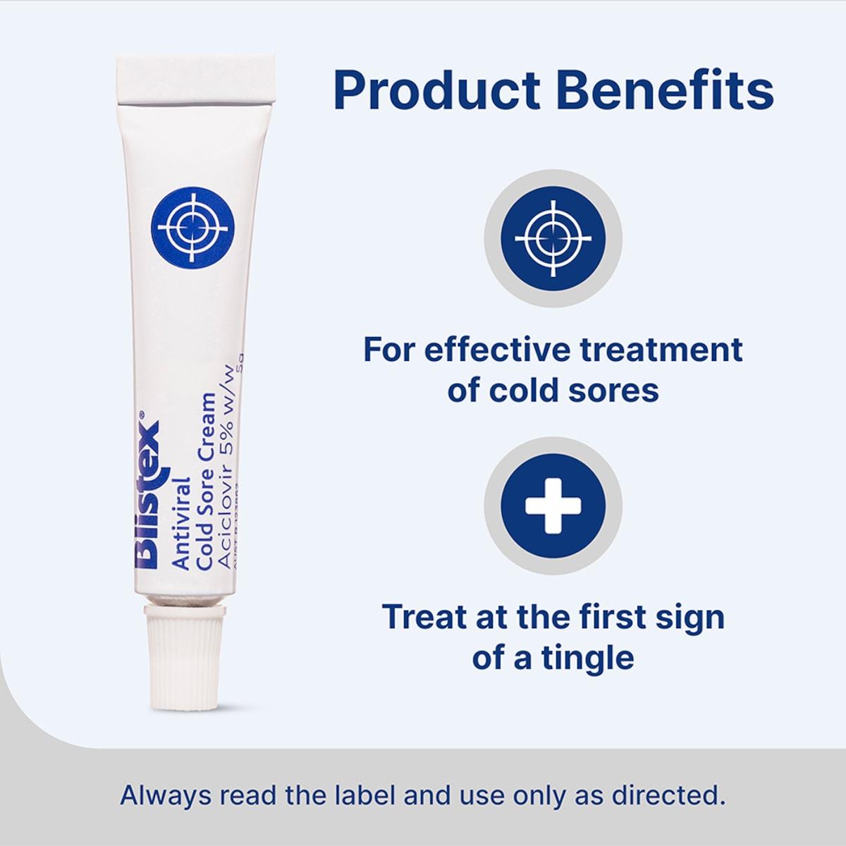 Blistex Antiviral Cold Sore Cream 5g
