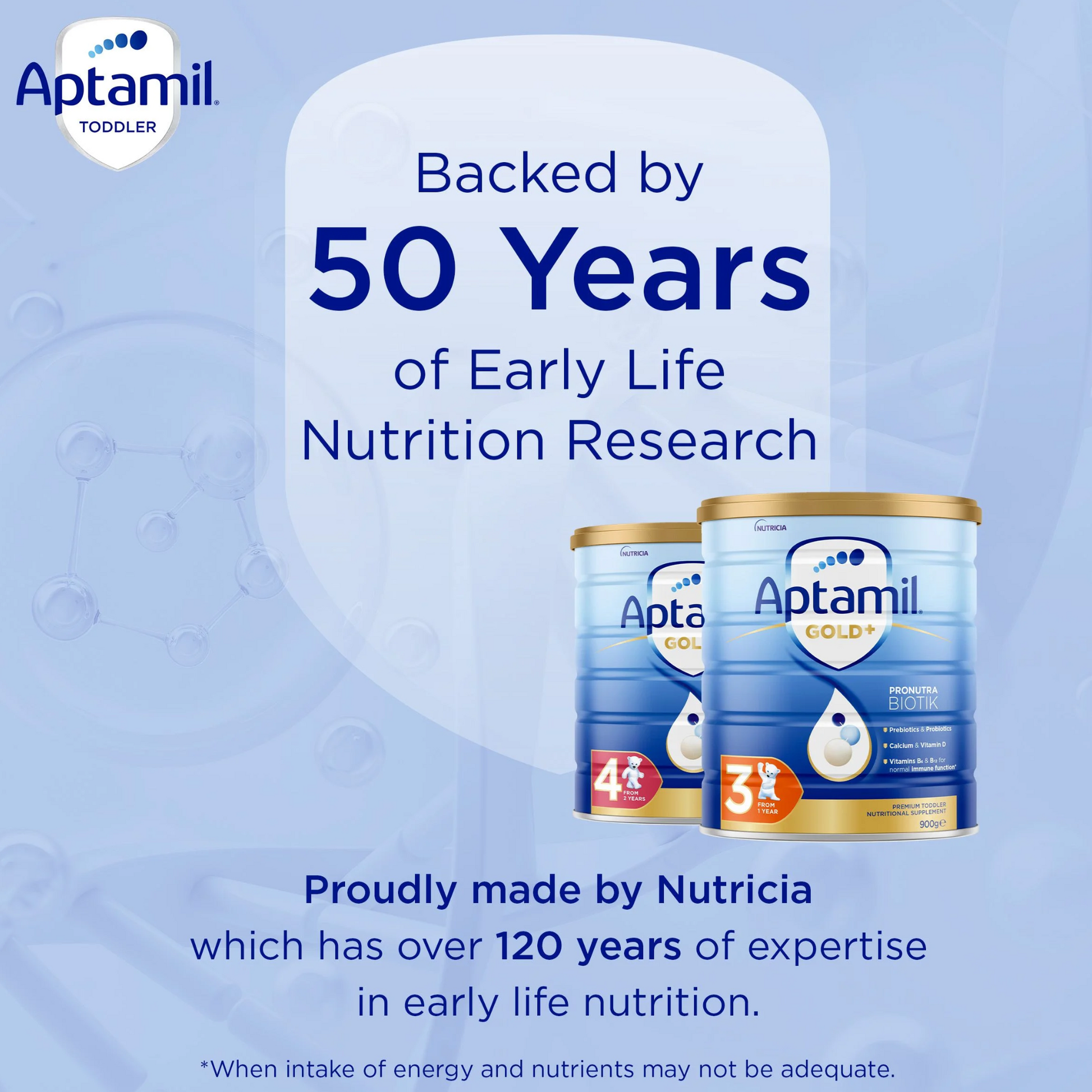 Aptamil Gold+ 3 Pronutra Biotik Toddler Nutritional Supplement From 1 Year 900g - STELLAR PHARMACY