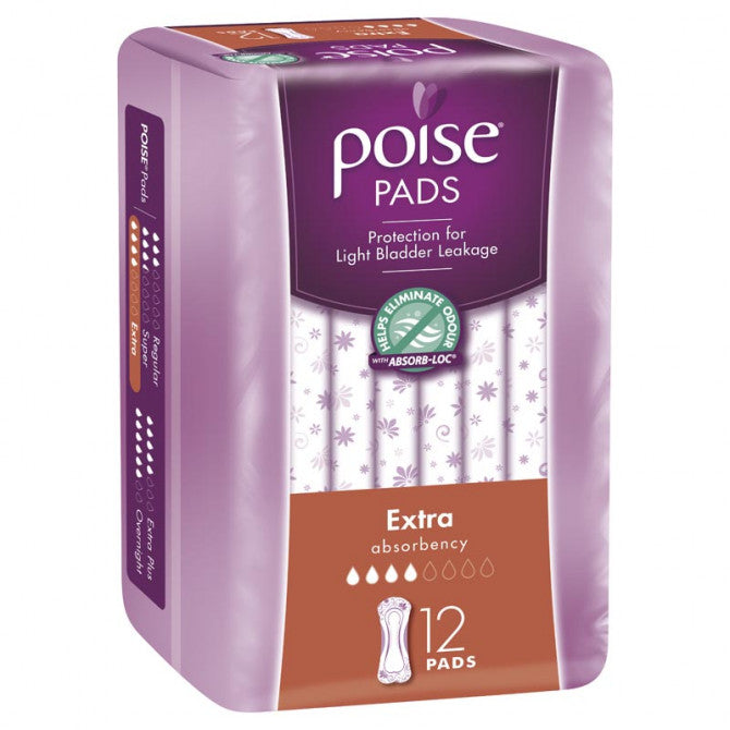 Poise Pads For Bladder Leaks Extra 12 PK - STELLAR PHARMACY