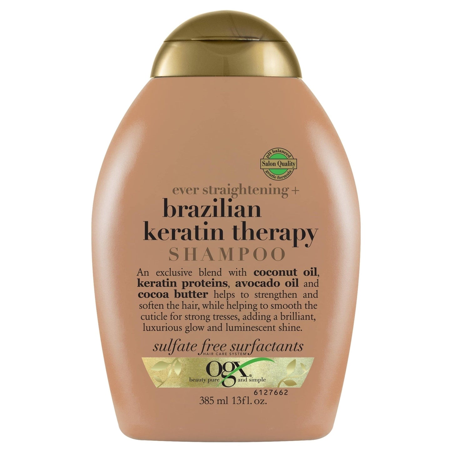 OGX Brazillian Keratin Therapy Ever Straight Shampoo 385mL
