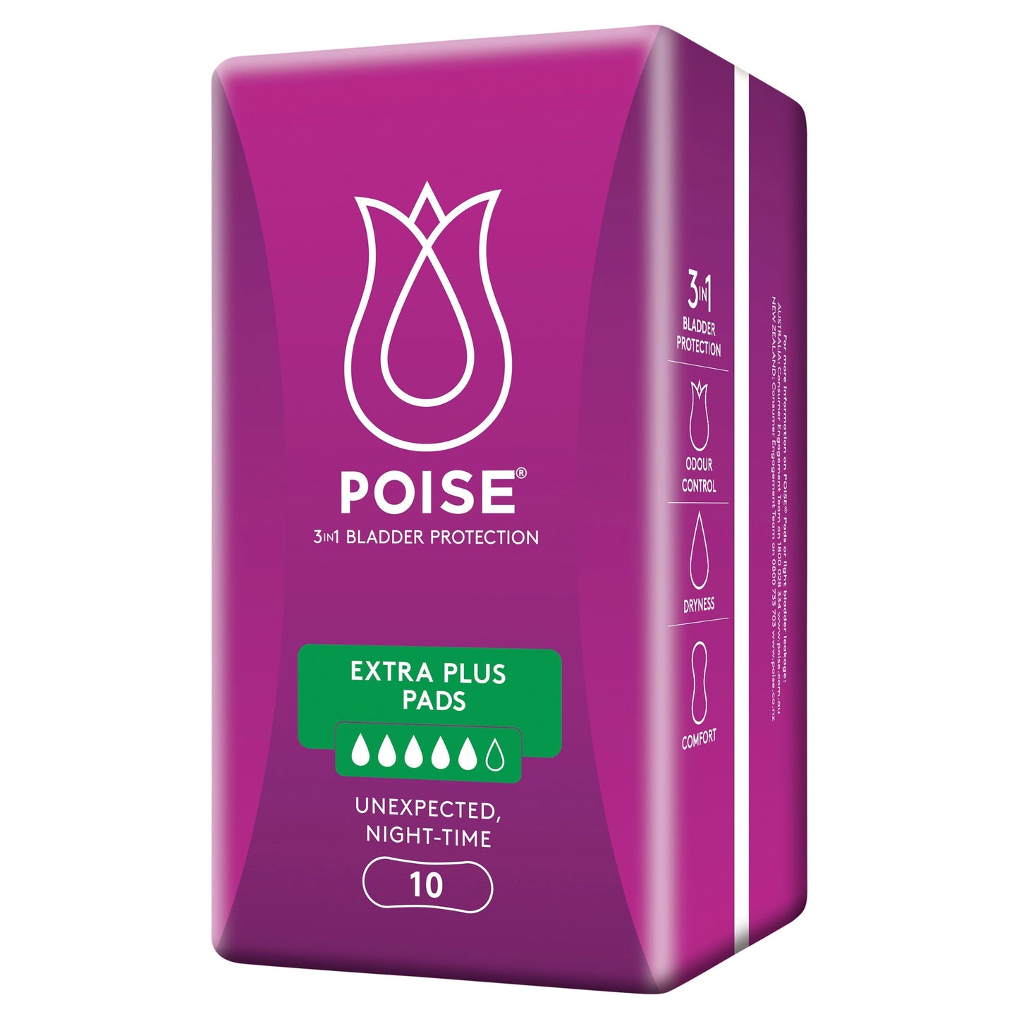 Poise Pads For Bladder Leaks Extra Plus 10 Pack - STELLAR PHARMACY